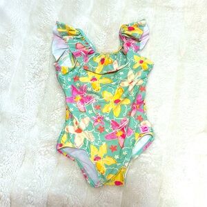 RuffleButts - Ruffle Floral One Piece - 2T - VGUC